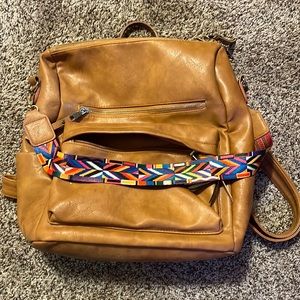 Tan backpack